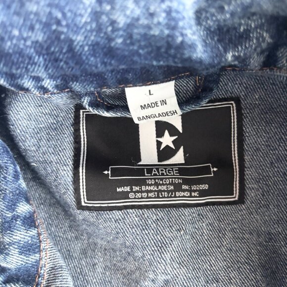 ELTON JOHN DENIM COTTON 2019 CONCERT TOUR JACKET. SIZE LARGE. GREAT CONDITION. - Picture 10 of 10